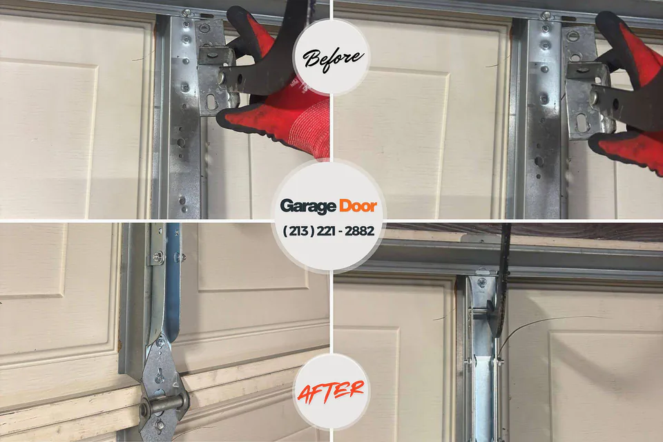 Before and after: garage door repair Church Rock, NM